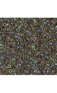 Miyuki delica Beads 11/0 - Dark amethyst lined chartreuse ab DB-1740